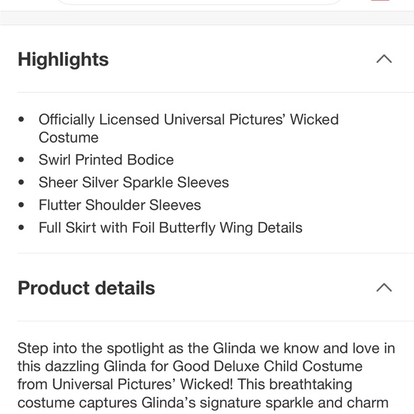 Kids Wicked Glinda “For Good” Costume - Picture 6 of 8